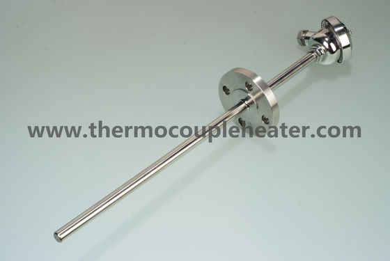 RTD PT100 do par termoelétrico do sensor de temperatura com flange Thermowell