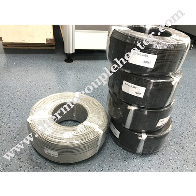Tipo KX 2Core x 0,4mm Thermocouple Wire Shield de aço inoxidável Fibra de trança isolada