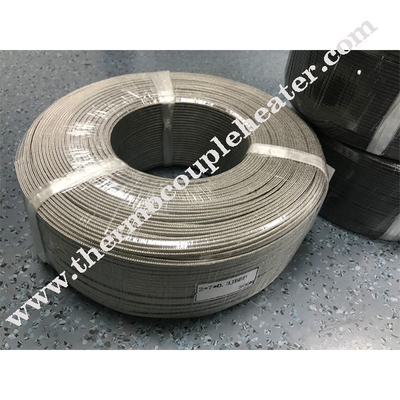 Tipo KX 2Core x 0,4mm Thermocouple Wire Shield de aço inoxidável Fibra de trança isolada