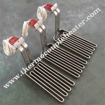 Caldeira de óleo tubular plana de imersão com elemento de aquecimento para frigorífico KFC