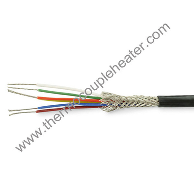 PFA Cabos RTD isolados de fibra de vidro Trenzados PT100 Cabos FEP