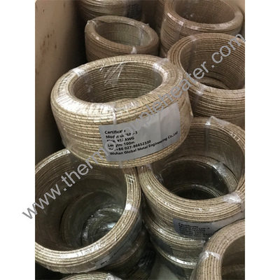 500C Cable resistente ao calor Mica enrolada fibra de vidro fio trançado fio de níquel puro