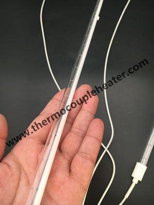 Elementos de aquecimento de infravermelho de aquecimento de quartzo Branco / transparente