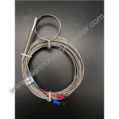 Tipo K/J Sensor de temperatura Clampada de tubos de termopares Anel sonda SUS