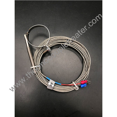 Tipo K/J Sensor de temperatura Clampada de tubos de termopares Anel sonda SUS