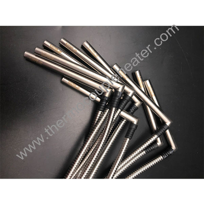Elementos de aquecimento de cartuchos elétricos de forma L com tubo de metal flexível