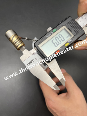 Aquecedor de latão mini-tubular personalizado Dimensão pequena Diâmetro apenas 6 mm