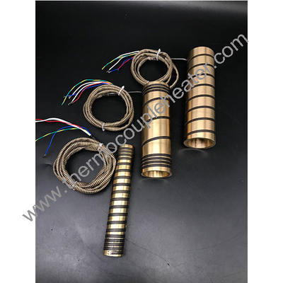 Aquecedor eléctrico de bobina de corrente quente de latão com termocouple tipo J