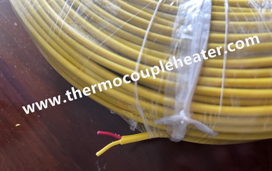 Cable de termocouple Tipo K Isolamento duplo de PVC 20AWG ANSI Cor