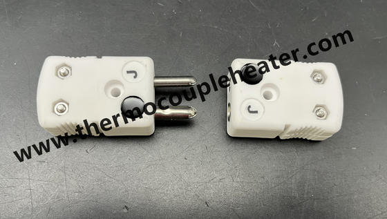 Conector de termocouple cerâmico tipo J Tamanho padrão masculino e feminino