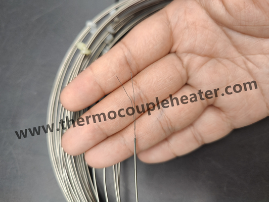 Sensor de termopares semi-acabado com diâmetro isolado mineral de 1,0 mm com fios expostos