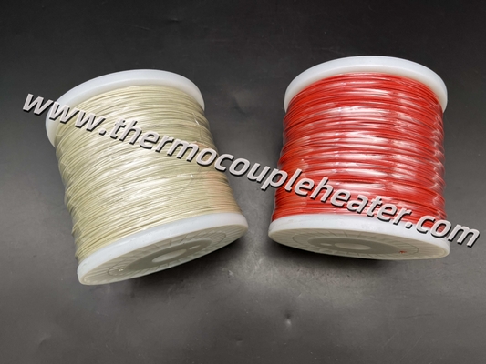 Cable de termocouple tipo J fibra de vidro isolado positivo e negativo