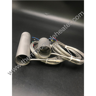 Aquecedor eléctrico com tampa de aço inoxidável com termopar tipo J/K