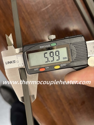 Seção quadrada de aquecedor tubular flexível 6x6mm para manivelas de aquecimento