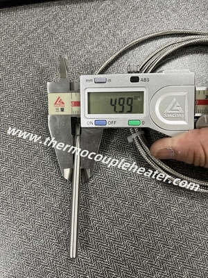Sensor de temperatura de alta precisão personalizado RTD PT500 2 fios 5x75mm