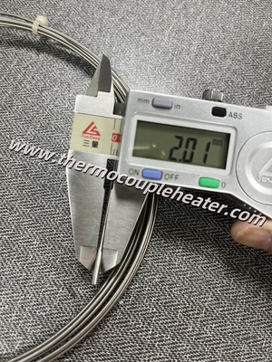 RTD Sensor de temperatura PT100 Proba de 2,0 mm de diâmetro X 3 metros de comprimento