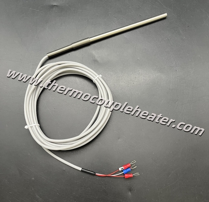 RTD Sensor de temperatura PT100 Proba SS316 Envase com cabo de silicone