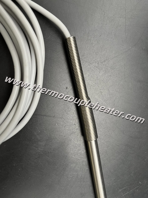 RTD Sensor de temperatura PT100 Proba SS316 Envase com cabo de silicone