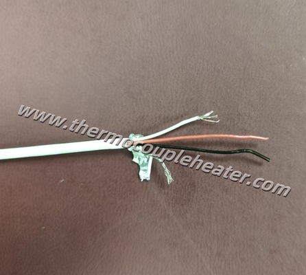 RTD PT100 Cabos de extensão PTFE isolados com proteção de alumínio e fio de drenagem