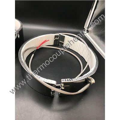 Extrusor de aço inoxidável barril de parafuso aquecedor cerâmico semi-redondo com terminais em 2 metades