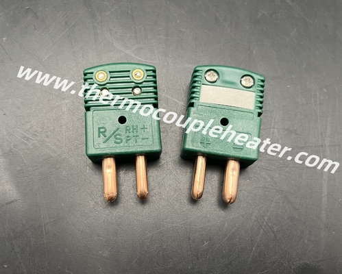 Tipo S Tipo R Conector de termopares Plug masculino Tamanho padrão ANSI Cor