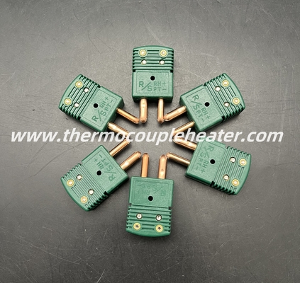 Tipo S Tipo R Conector de termopares Plug masculino Tamanho padrão ANSI Cor