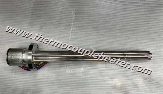 Aquecedores de imersão tubulares de flange ideais para aquecimento de líquidos, gases, tanques e recipientes sob pressão