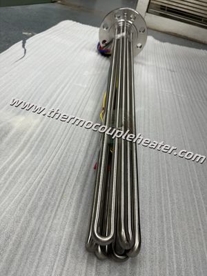 Aquecedores de imersão tubulares de flange ideais para aquecimento de líquidos, gases, tanques e recipientes sob pressão