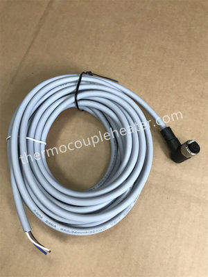 M12 Barril de 5 pinos Conexão axial masculina Fêmea com cabo de ligação