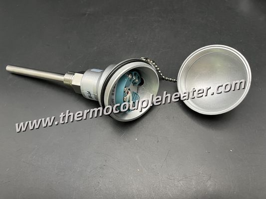 Sensor de temperatura PT100 RTD / termocouple com transmissor 4 ~ 20mA com precisão estável montada