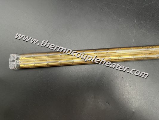 Projeto de tubo duplo revestido de ouro com emissor IR de quartzo durável