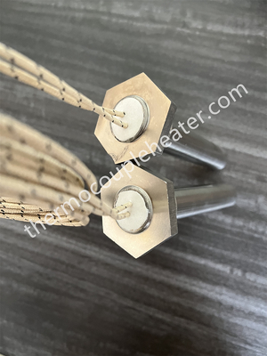 Resistência de Cartucho de Alta Densidade para Ignição de Pellets 240V 1000W Aquecedor Elétrico de Cartucho com Terminais Crimpados