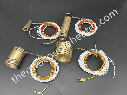 Resistente térmico elétrico aquecedor de corredores quentes bobina de aço inoxidável com maçaneta de latão equipamento de aquecimento flexível