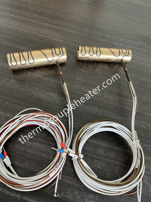 Resistente térmico elétrico aquecedor de corredores quentes bobina de aço inoxidável com maçaneta de latão equipamento de aquecimento flexível