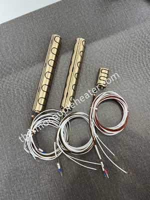 Resistente térmico elétrico aquecedor de corredores quentes bobina de aço inoxidável com maçaneta de latão equipamento de aquecimento flexível