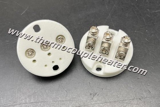 Bloco de terminais cerâmico para acessórios de termopar Série S 27mm S-3P-C