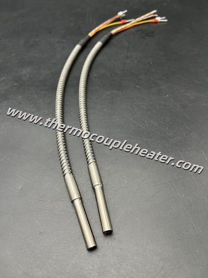 Aquecedores de cartucho duráveis com proteção de mangueira de aço flexível