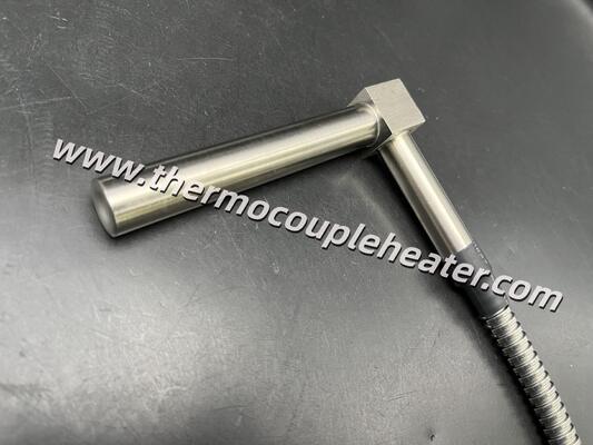 Space-Optimized Heating: 90° Right-Angle Cartridge Heater With Steel Cube Junction