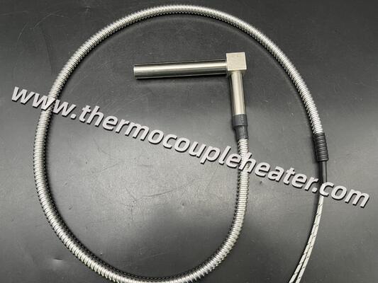 Space-Optimized Heating: 90° Right-Angle Cartridge Heater With Steel Cube Junction