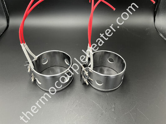 Elementos de aquecimento elétrico de aço inoxidável Mica Band Heater para extrusora