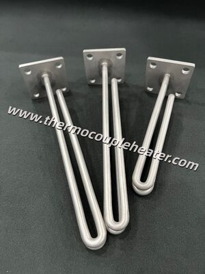 Elemento de aquecimento de imersão com flange de aço inoxidável para aquecedor de tanque de água industrial com certificação UL