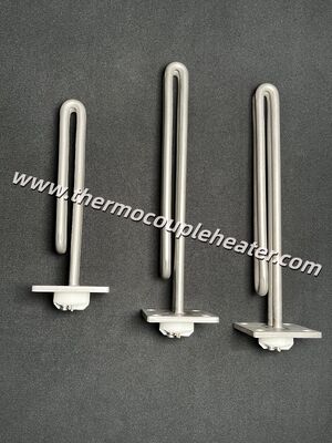 Elemento de aquecimento de imersão com flange de aço inoxidável para aquecedor de tanque de água industrial com certificação UL