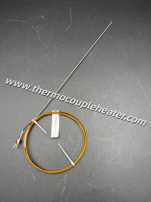 Termopar Tipo J de Resposta Rápida: Sonda de Φ1.5mm com Cabo de Chumbo Kapton de Alta Temperatura