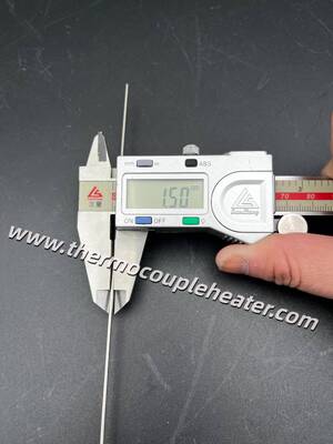 Termopar Tipo J de Resposta Rápida: Sonda de Φ1.5mm com Cabo de Chumbo Kapton de Alta Temperatura