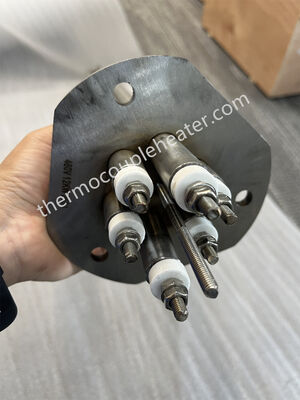 Aquecedor tubular de imersão em flange para água e outros líquidos