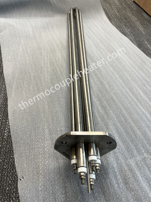 Aquecedor tubular de imersão em flange para água e outros líquidos