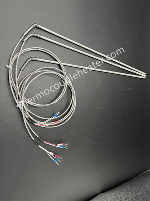Termopar Tipo K/J/PT100 com Bainha de Aço Inoxidável, Diâmetro 1.0mm 1.5mm 3.0mm 6.0mm