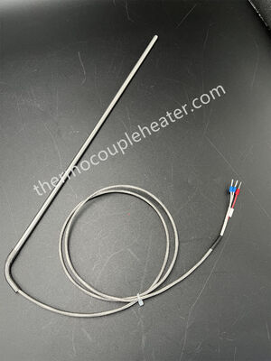 Termopar Tipo K/J/PT100 com Bainha de Aço Inoxidável, Diâmetro 1.0mm 1.5mm 3.0mm 6.0mm