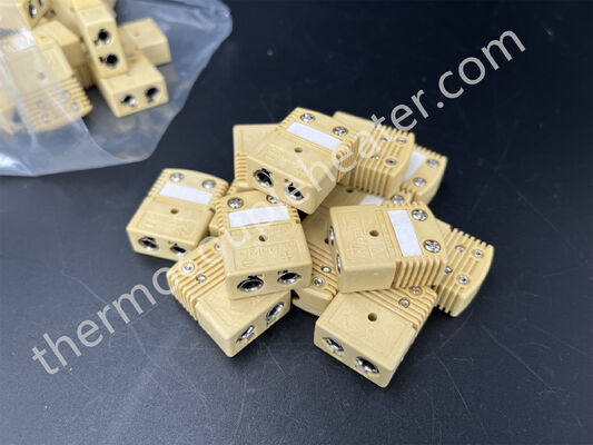 Conector de termocouple industrial tipo K para altas temperaturas de 260 oC