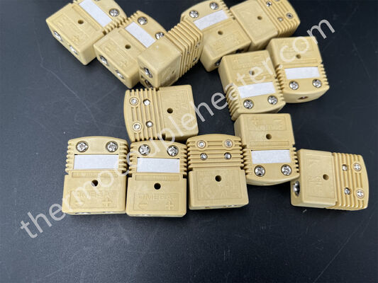 Conector de termocouple industrial tipo K para altas temperaturas de 260 oC